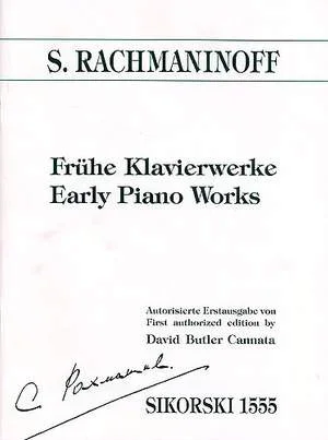 Rachmaninoff: Early Piano Works