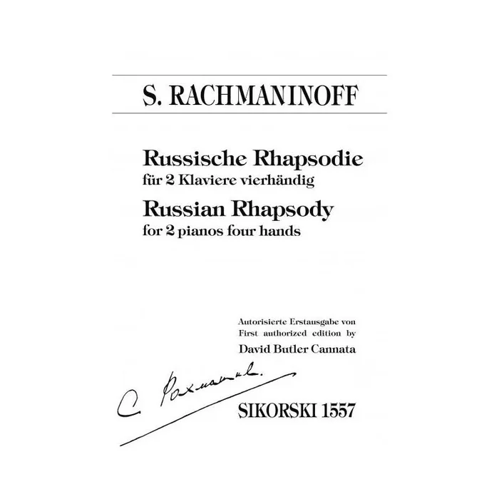 Rachmaninoff, Sergei Wassiljewitsch – Russische Rhapsodie