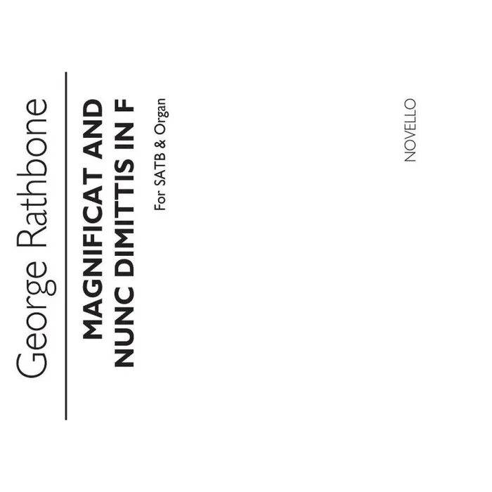 Rathbone, George – Magnificat And Nunc Dimittis In F
