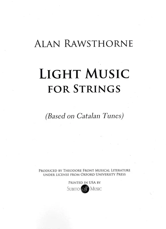Rawsthorne: Light Music for Strings