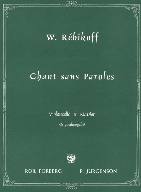 Rebikov: Chant sans paroles