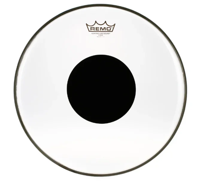 Remo 14 ” Controlled Sound Clear Black Dot Drum Head *IN STOCK*