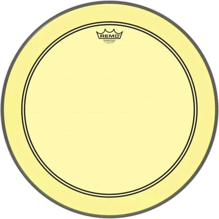 Remo 20″ Powerstroke 3 Colortone Yellow Bass Drum Head