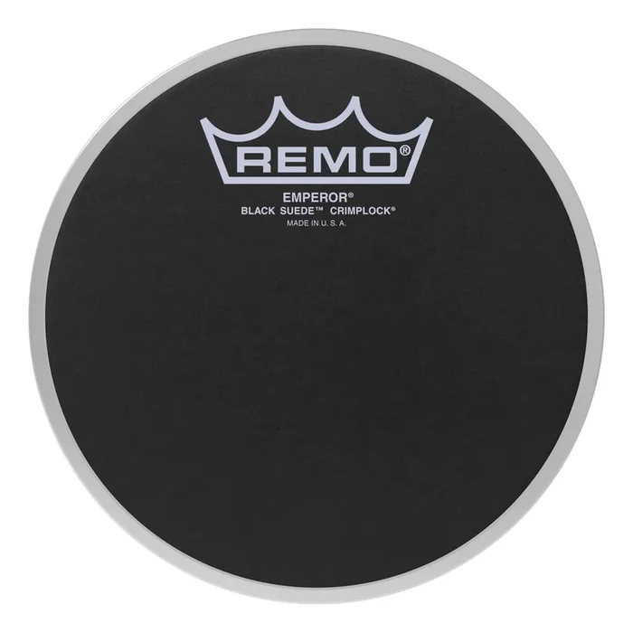 Remo Emperor Black Suede Crimplock Tenor Drumhead 6″