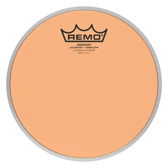Remo Emperor Colortone Crimplock Orange Tenor Drumhead 8″