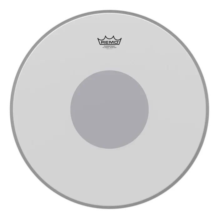Remo Powerstroke P3 Coated Black Dot Bass Drumhead – Bottom Black Dot 20″