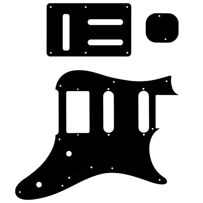 Replacement Pickguard and Backplates for Ibanez Prestige AZ2204 – 5 ply Black / White / Black / White / Black