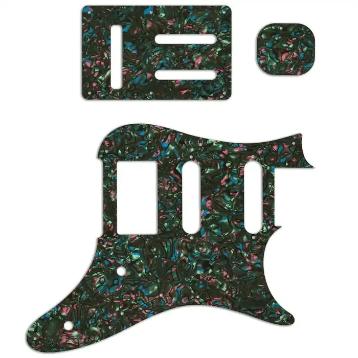 Replacement Pickguard and Backplates for Ibanez Prestige AZ2204 – Black Abalone
