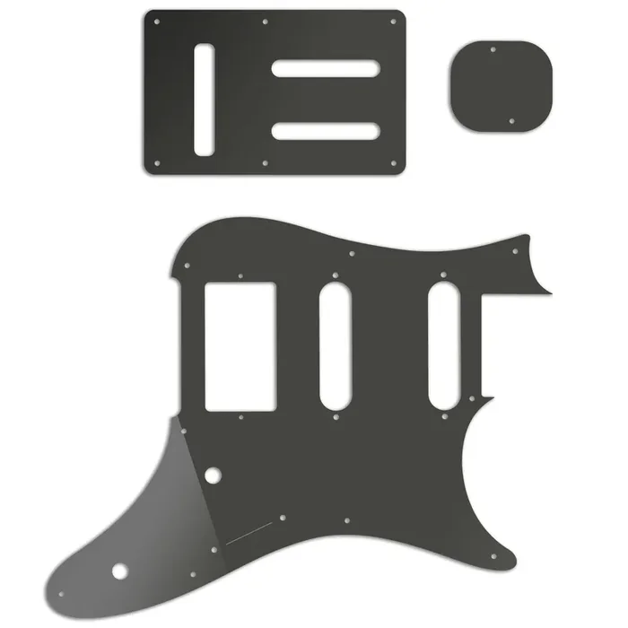 Replacement Pickguard and Backplates for Ibanez Prestige AZ2204 – Smoke Mirror