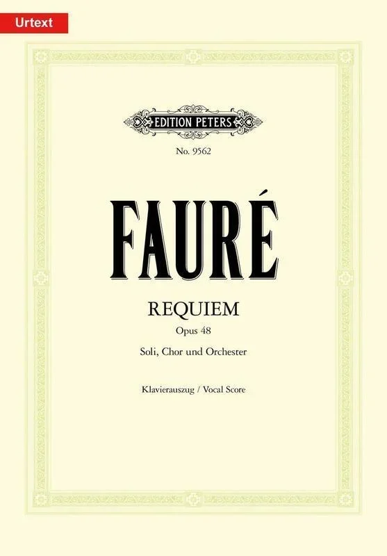 Requiem Op 48 Latin (Softcover Book)