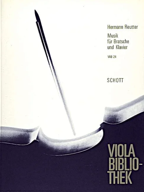 Reutter, Hermann : Reutter, Hermann : Musik, – viola and piano – Schott Digital