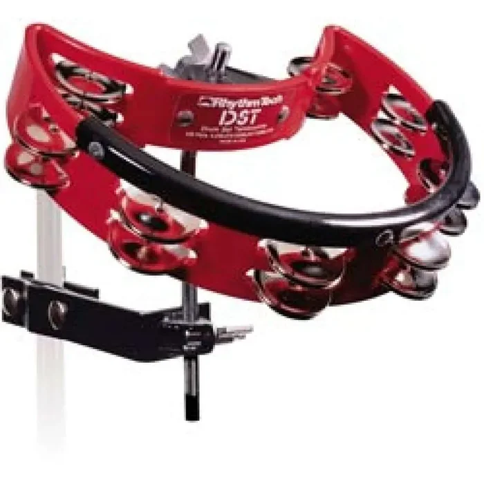 Rhythm Tech Drum Set Tambourine DST3R NICKEL STEEL JINGLES, RED