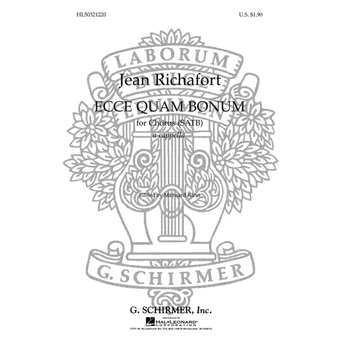 Richafort, J – Ecce Quam Bonum See How Good, How Right