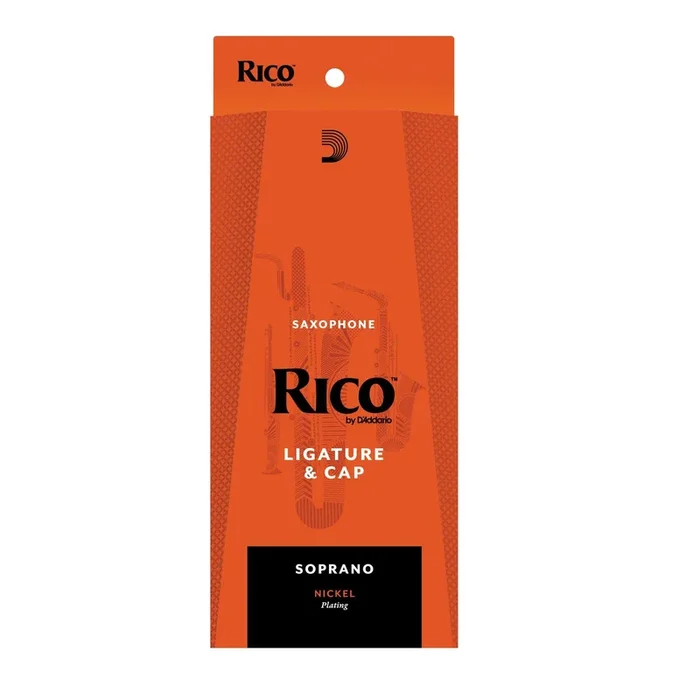 Rico Ligature & Cap, Soprano Sax, Nickel Plated
