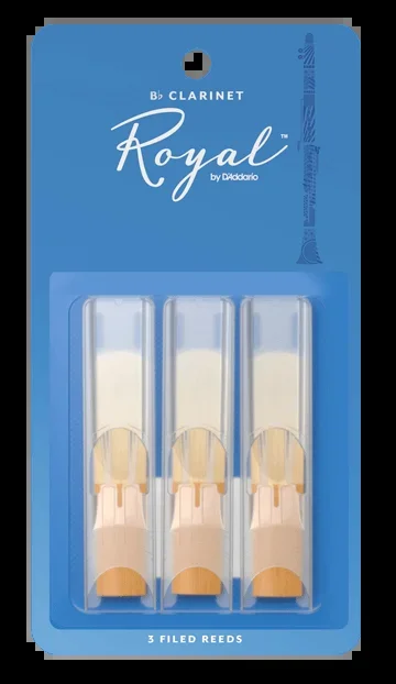 Rico Royal Bb Clarinet Reeds, 3-Pack