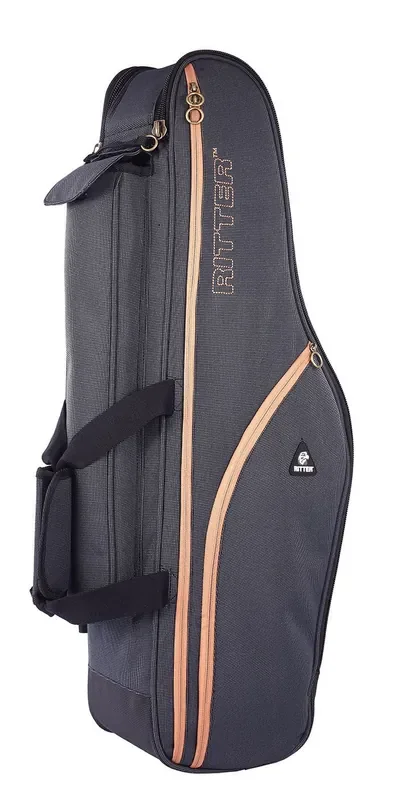 Ritter (RBS7-TS/MGB) Tenor Saxophone Gig Bag – Misty Grey / Brown