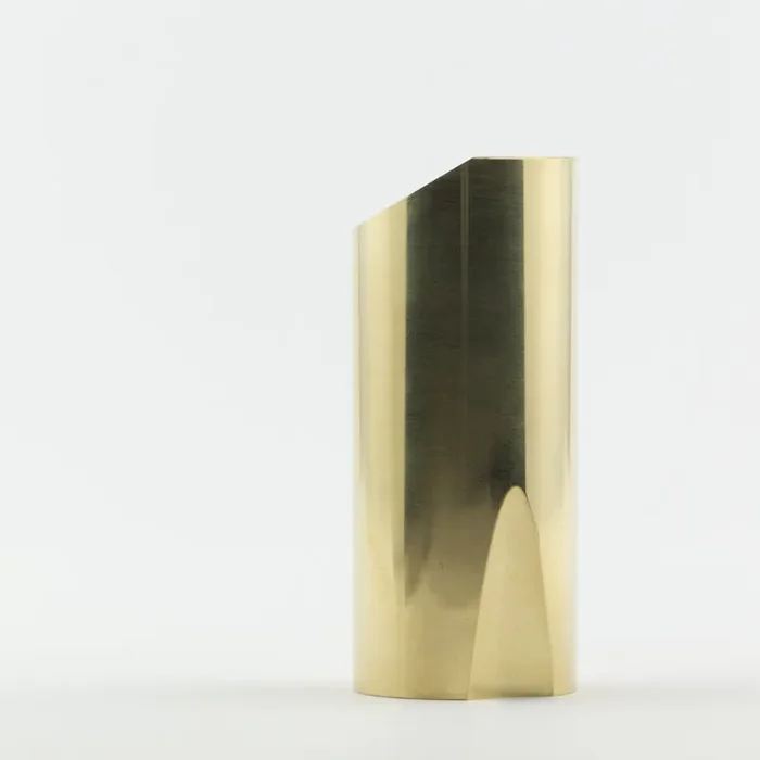 Rock Slide Polished Brass Guitar Slide, Small