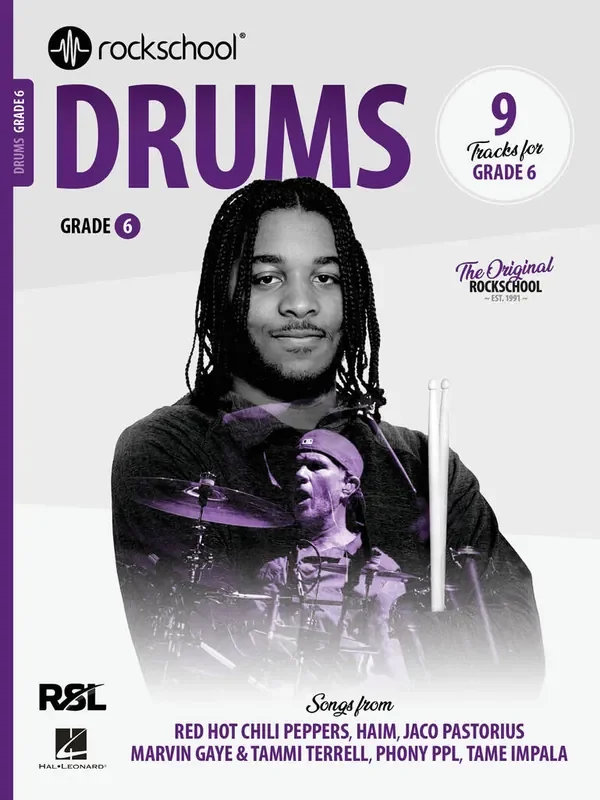 Rockschool Drum Exam Book – Grade 6 (2024)