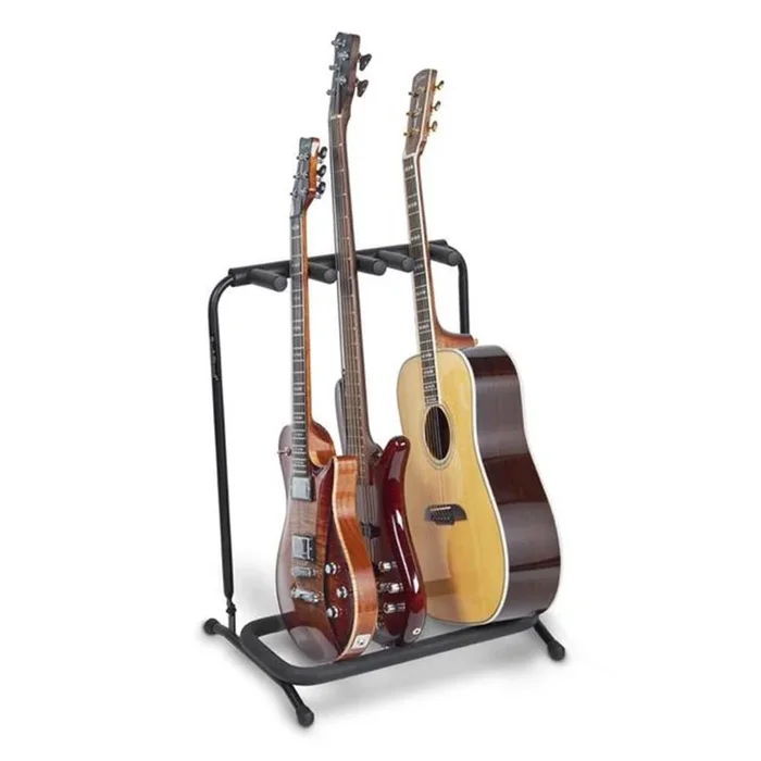 RockStand Multiple Guitar Rack Stand – 2x Electric 1x Classical or Acoustic Guitar/Bass
