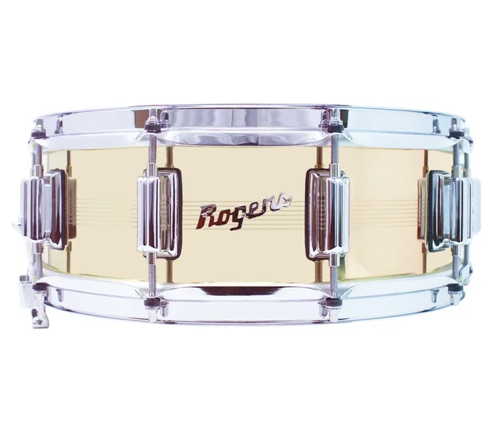 Rogers Dyna-Sonic 7 Line 14 ” x 5 ” Natural Brass Shell Snare Drum