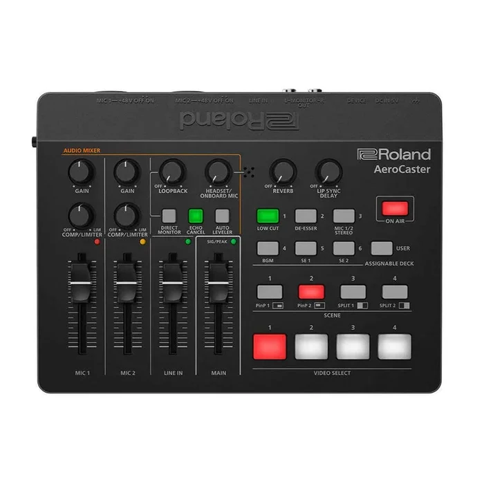ROLAND VRC-01 Aerocaster A/V Mixing Controller – Streamline Your Live Productions with Wireless Control and Versatile Mixing Features