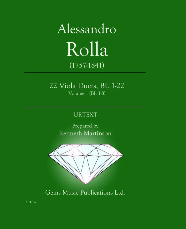 Rolla: 22 Viola Duets – Volume 1 (BI. 1-8)