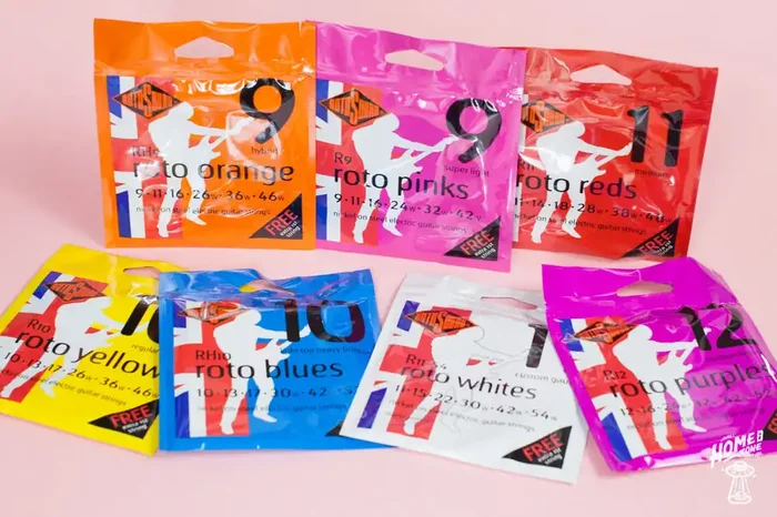 Rotosound – ‘Rotos‘ Nickel Steel electric guitar strings >‘25 packaging