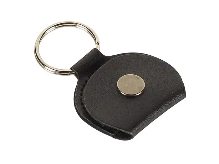 Rotosound Black Leather Key Ring Plectrum Holder