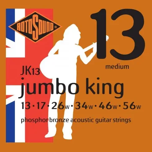 Rotosound (JK13) Jumbo King Phosphor Bronze 13 – 56