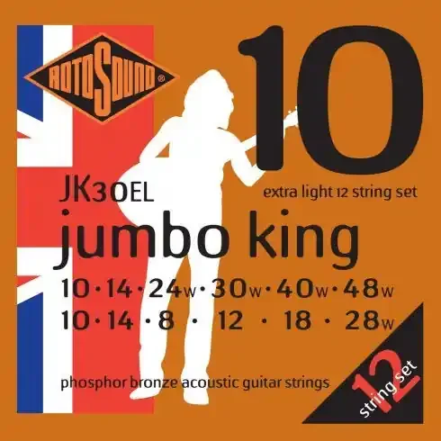 Rotosound (JK30EL) Jumbo King 10-48 – 12 string