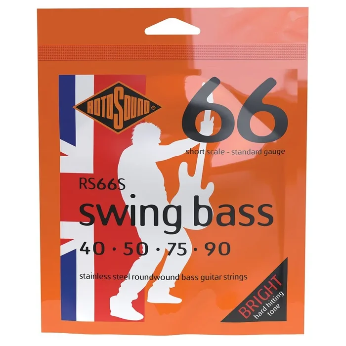 Rotosound RS66S Swing Bass 66 Short Scale 40-90 Stainless Steel Bass Strings