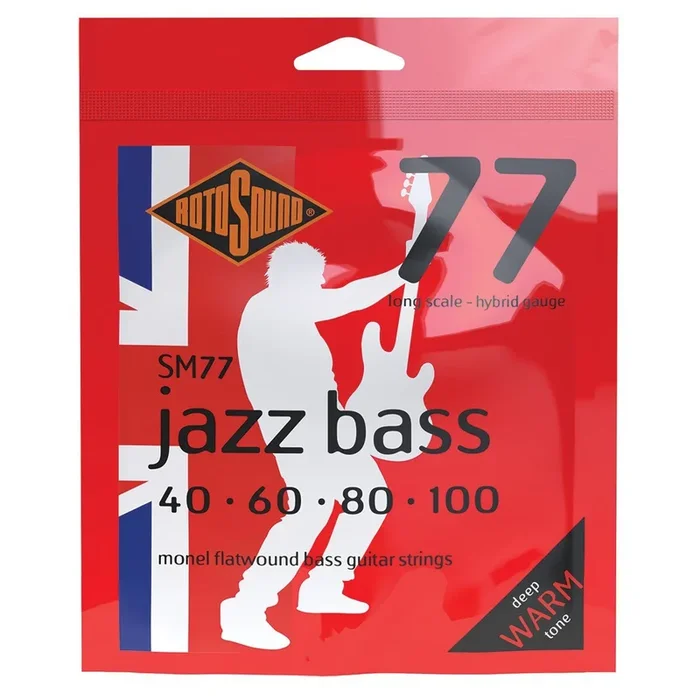 Rotosound RSM77 Jazz Bass 77 Hybrid Long Scale Monel Strings 40-100 Gauge