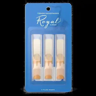 Royal By D‘Addario 3 Bb Tenor Saxophone Reeds – Pack of 3