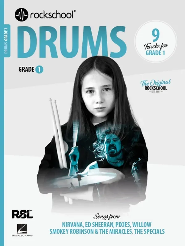 RSL Rockschool Drums From 2024 – Grade 1