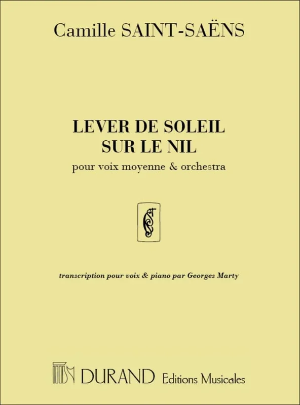 Saint-Saëns, Camille – Lever De Soleil Sur Le Nil Contralto-Piano