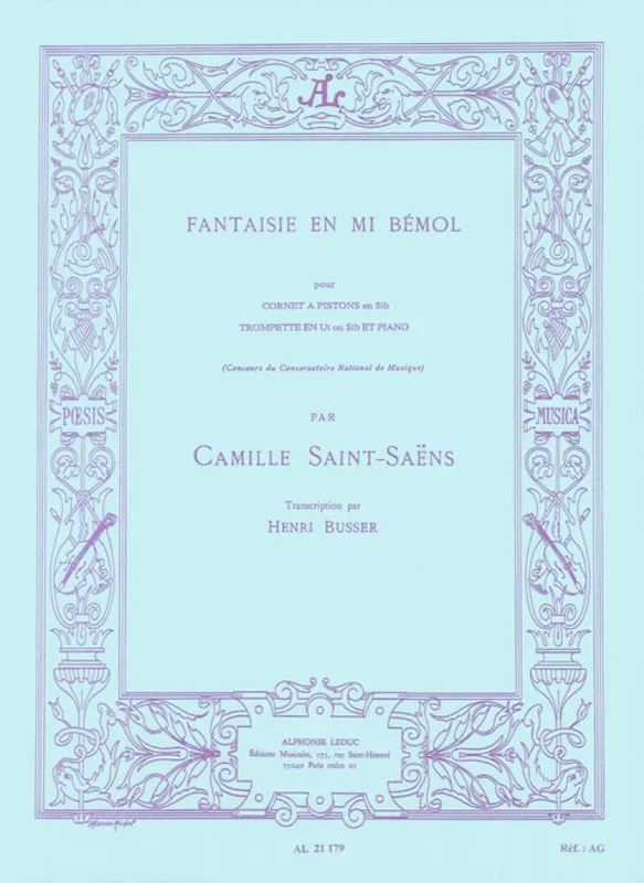 Saint-Saëns: Fantaisie in E-flat Major (arr. for trumpet & piano)