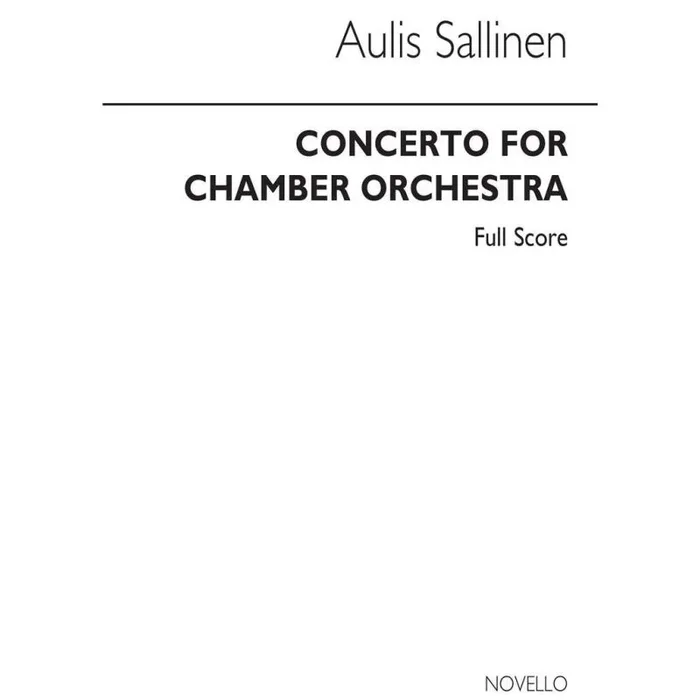 Sallinen, Aulis – Concerto For Chamber Orch