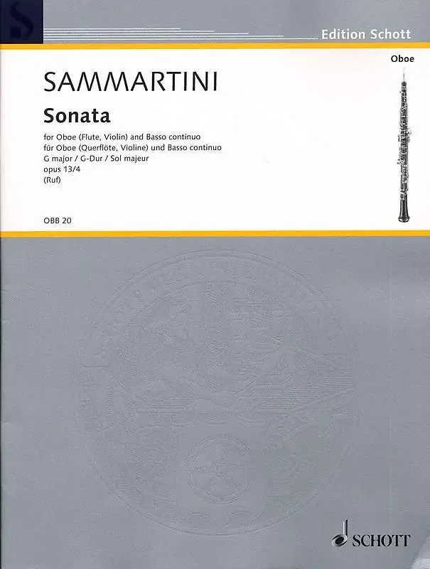 Sammartini Sonata in G Major for Oboe and Basso Continuo