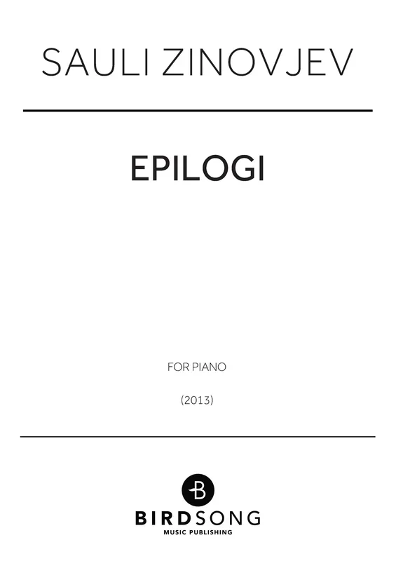 Sauli Zinovjev : Sauli Zinovjev : Epilogi – Piano – Faber Digital