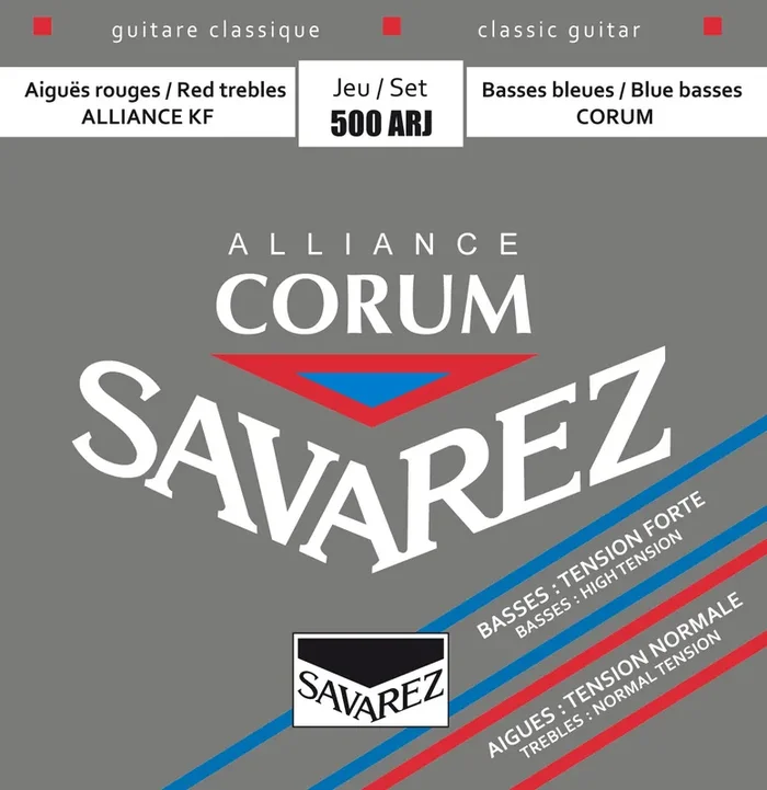 Savarez 500ARJ Alliance Corum Classical Guitar Strings, Mixed Tension