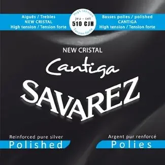Savarez 510CJH New Cristal Cantiga Polished Hard Tension Classical Guitar Strings