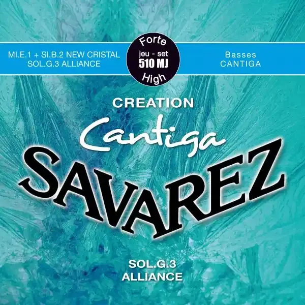 Savarez 510MJ Creation Cantiga Classical Guitar Strings, High Tension