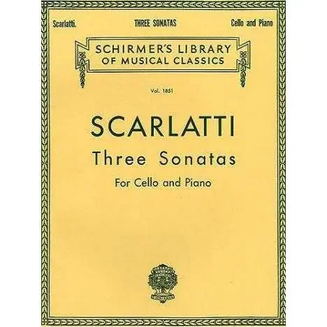 Scarlatti Three Sonatas (for Cello and Piano)