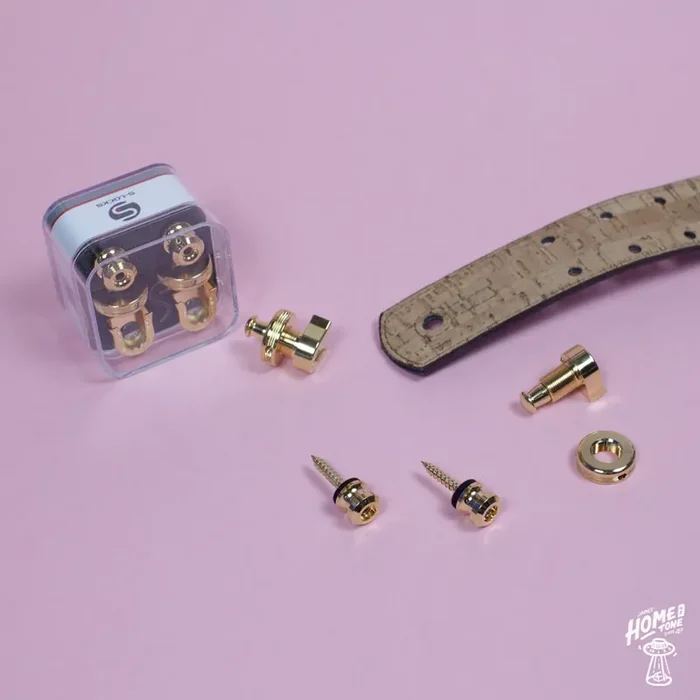 Schaller – S-Lock Security Strap Lock set – Gold