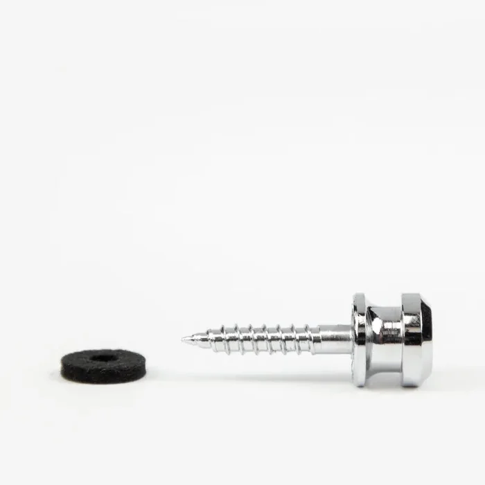 Schaller S-Locks Chrome Strap Buttons and Screws (2-Pack)