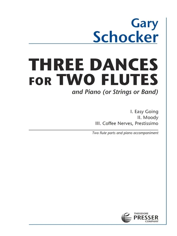 Schocker: 3 Dances for 2 Flutes