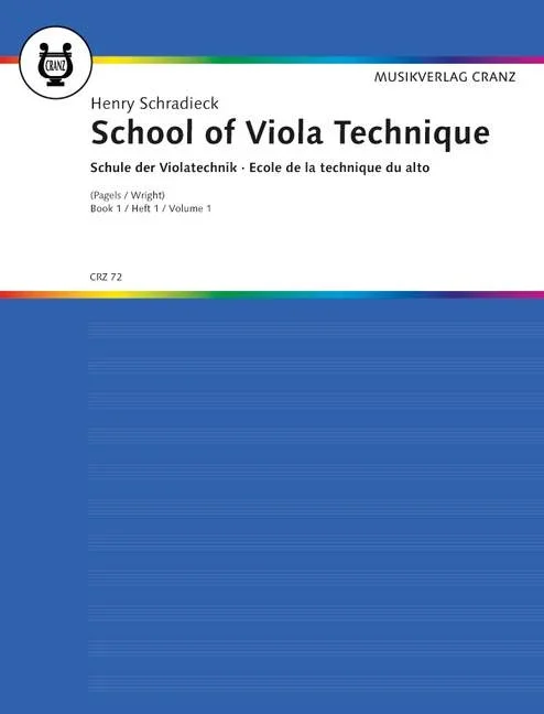 Schradieck, Henry : Schradieck, Henry : School of Viola Technique, Exercises in the different positions – viola – Schott