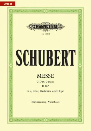 Schubert : Mass In G Major D167 : Vocal Score (Peters)