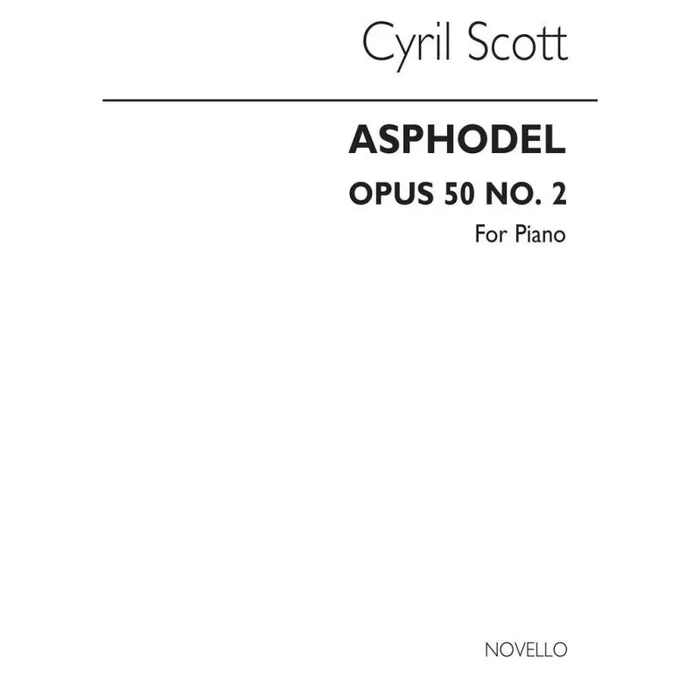 Scott, Cyril – Asphodel Op50 No.2 Piano