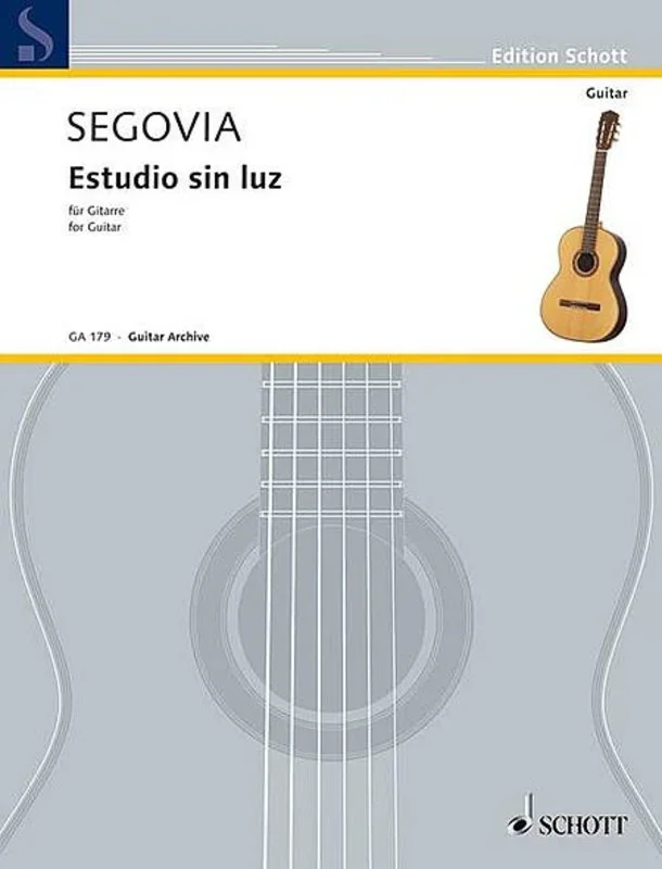 Segovia – Estudio Sin Luz For Guitar